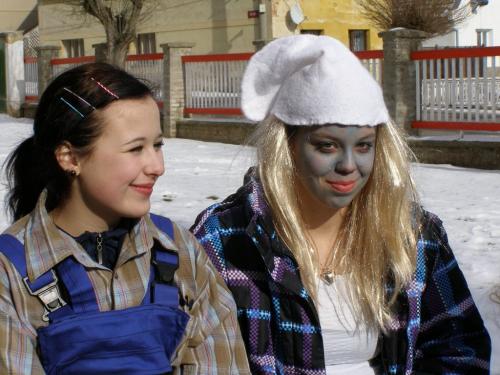 Masopust 2012&nbsp;- Šmoulinka a&nbsp;opravář.