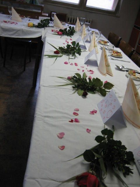 Projekt Svatba - svatební stůl
